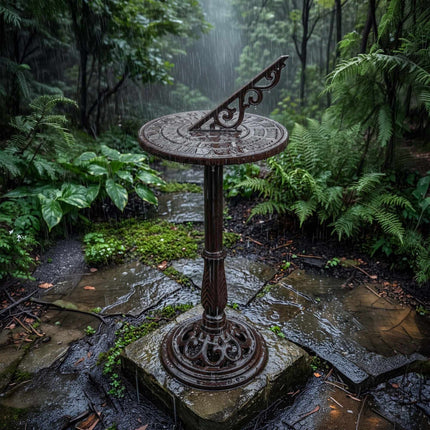 Cast Iron Sundial With Stand – Roman Numerals, Outdoor