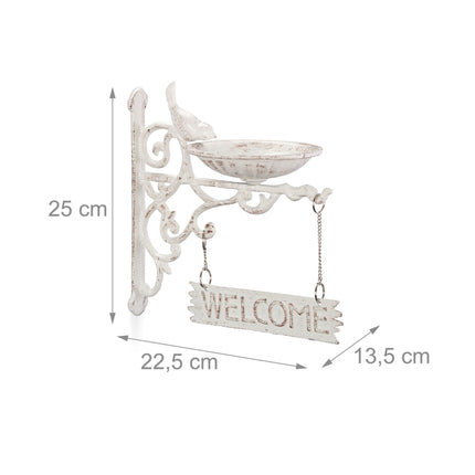 Cast iron bird bath
