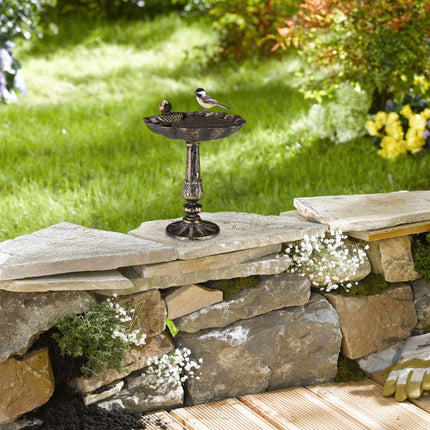 Cast iron bird bath