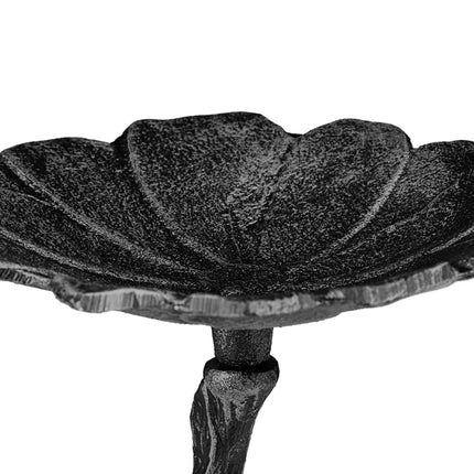 Cast iron bird bath for the wall