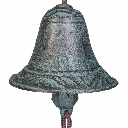 Cast iron doorbell with ship