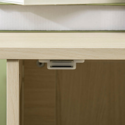 Cat cabinet litter box, oak, magnetic door, play ball, 86x48x52 cm