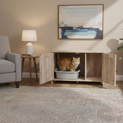 Cat Cabinet with Litter Tray Hideaway and Ventilation