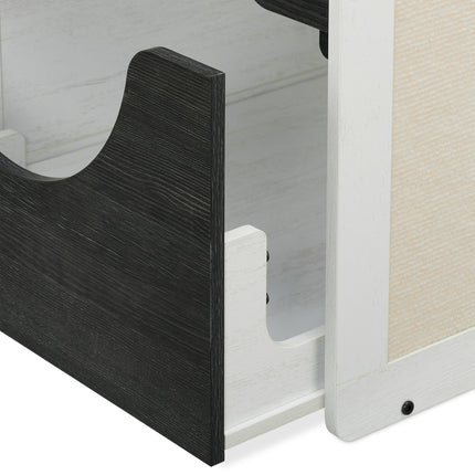 Cat Litter Box Cabinet with Cushion and Scratch Mats