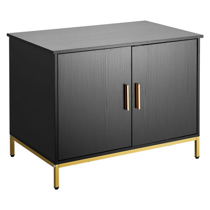 Cat Litter Box Enclosure Cabinet, 70 cm, Metal Legs