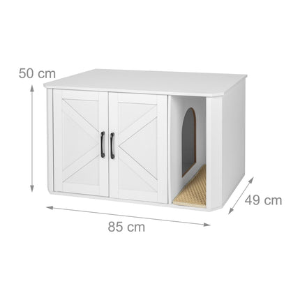 Cat Litter Cabinet with Mat – Wood-Effect, Multi-Use