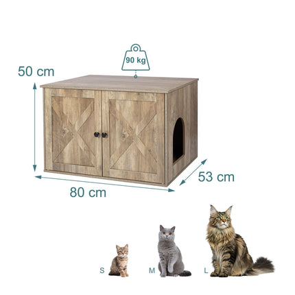 Cat Litter Cabinet with Side Entrance and Ventilation