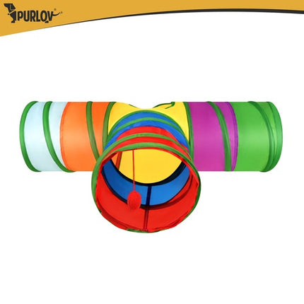 Cat Toy Set with Tunnel, Rod, Balls & Mice – 24 pcs