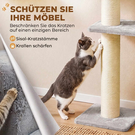 Cat Wall Climbing Set with Hammock and Platforms