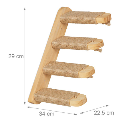 Cat Wall Stairs – 4 Steps for Climbing & Scratching