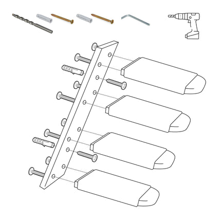 Cat Wall Stairs – 4 Steps for Climbing & Scratching