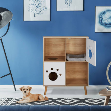 Cat cabinet with 4 compartments