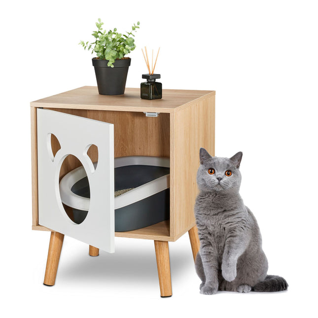 Kattenkast met scharnierende deur