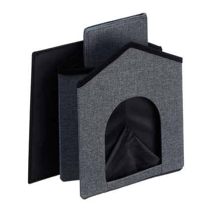 Cat cave with gray roof