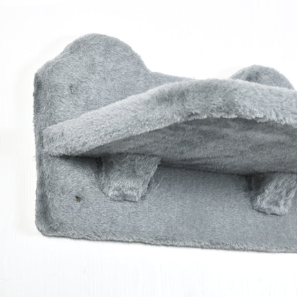 Cat climbing wall set with scratching post and hammock