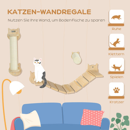 Cat Climbing Wall Set - 3 Piece Furu Furniture