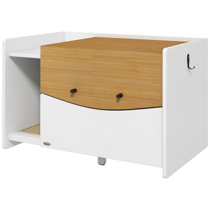 Cat litter cabinet, oak, with pull-out drawer
