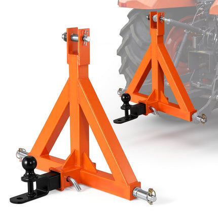 Category 1 3-Point Trailer Hitch, 2 in Receiver, Ball