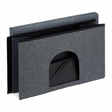 Cat hide with seat cushion in grey