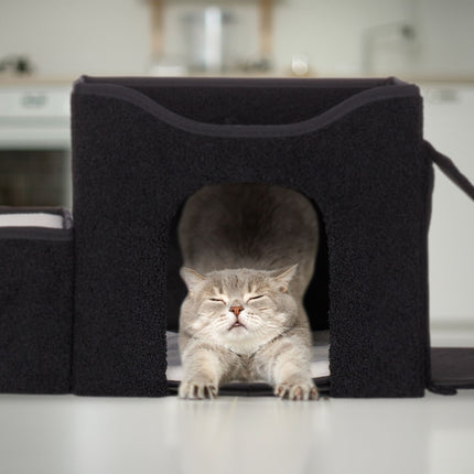 Cat hide with several beds