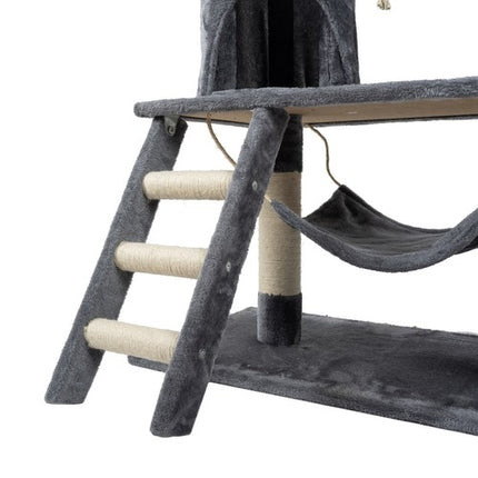 Cat tree 141cm gray Purlov 21713