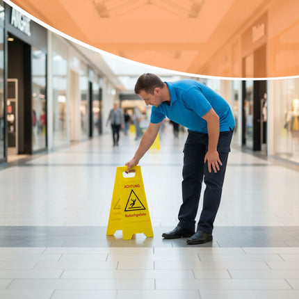 Caution: Slippery Floor Signs, Set of 3