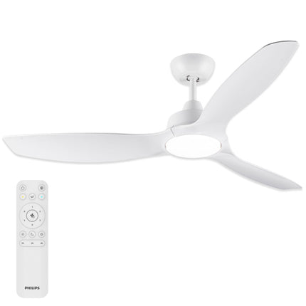 Ceiling Fan Light 132 cm, Dimmable LED, Remote