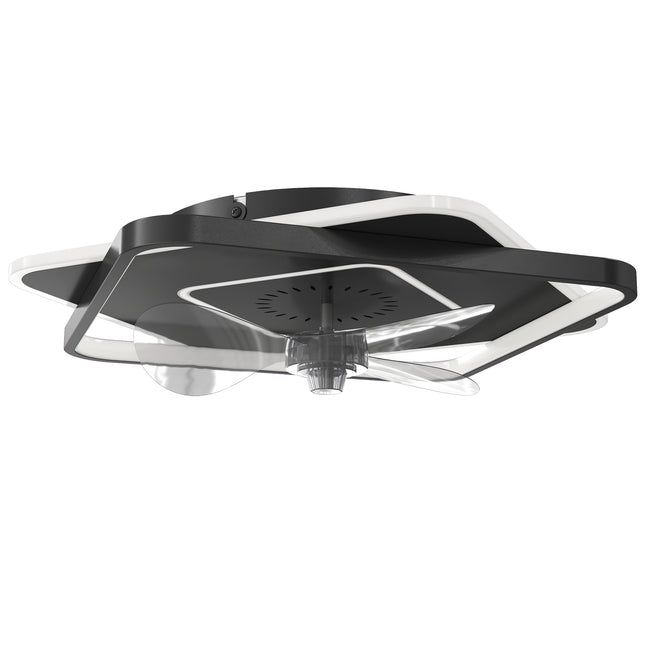 Ceiling Fan with Light, Remote Control, 6 Speeds, 3 Colors