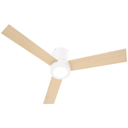 Ceiling fan with light & remote control, 3 speeds, quiet & dimmable