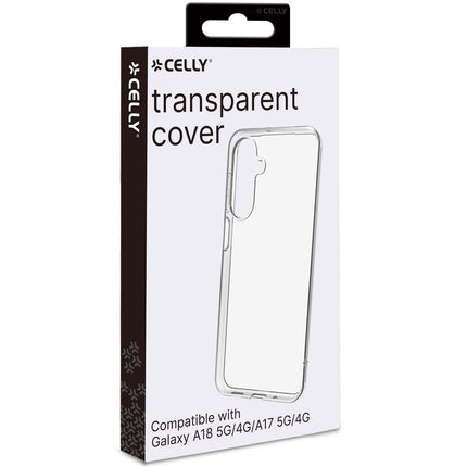 Celly Gelskin TPU Cover for Samsung Galaxy A18 and A17, Transparent