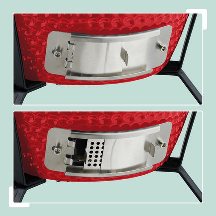 Ceramic Kamado Grill – Versatile for Grilling & Baking