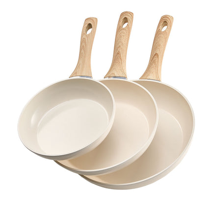 Ceramic Nonstick Frying Pan Set, 3-Piece, 8–11 Inch