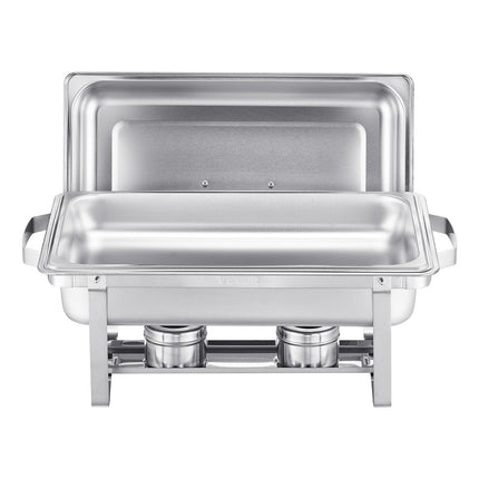 Chafing Dish Set, 4 Pack 8 Qt Stainless Steel Full-Size Pans