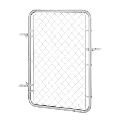 Chain Link Fence Gate, 32 x 46 in, Adjustable Galvanized