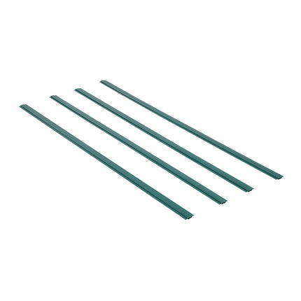 Chain Link Fence Privacy Slats, Bottom-Locking, 4 Ft, Green