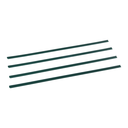 Chain Link Fence Privacy Slats, HDPE Bottom-Locking, Green