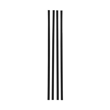 Chain Link Privacy Slats, Double-Wall Bottom-Locking, Black 82-Pack