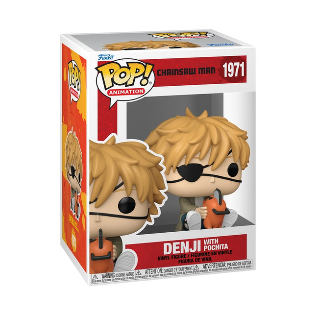Chainsaw Man Funko Pop! Vinyl Figures - Denji and Pochita Set
