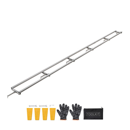 Chainsaw Mill Rail Guide System, 15 ft Aluminum, 6 Bars