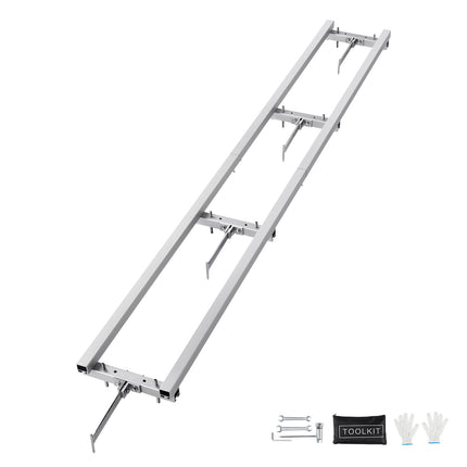 Chainsaw Milling Rail Guide 9 Ft, 4 Crossbars, Adjustable