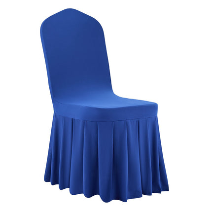 Chair Covers 30-Pack, Blue Stretch Polyester Spandex