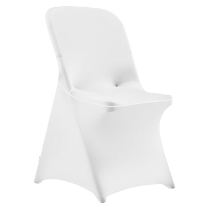 Chair Covers, 30-Pack White Stretch Polyester Spandex