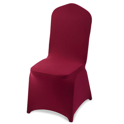 Chair Covers, 50-Pack Burgundy Stretch Spandex