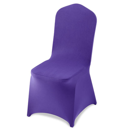 Chair Covers, 50-Pack Purple Stretch Spandex Slipcovers