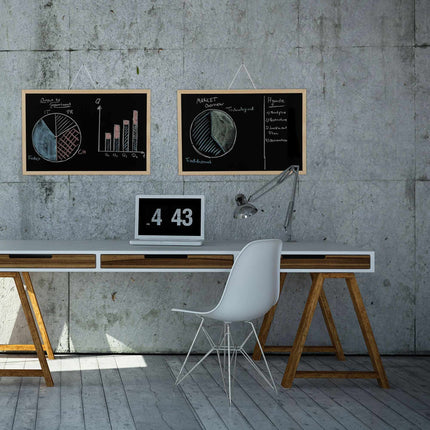 Chalk board with wooden frame