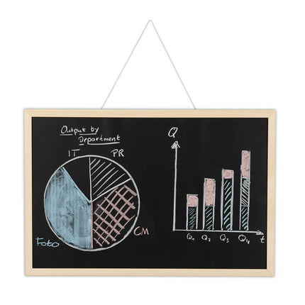 Chalk board with wooden frame