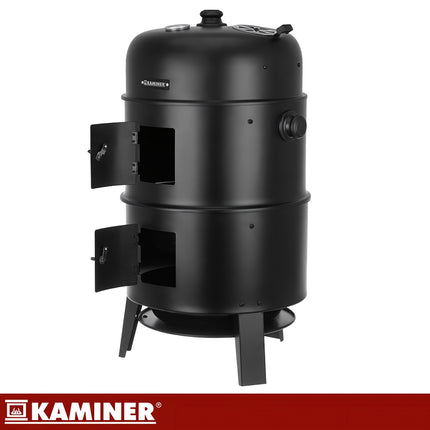 Charcoal Garden Grill with Smoker, Thermometer, Cover