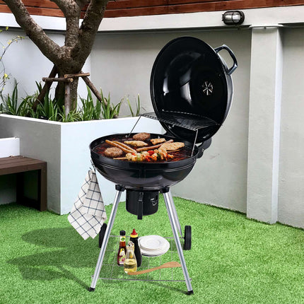 Charcoal grill with ash catcher, 57 cm diameter