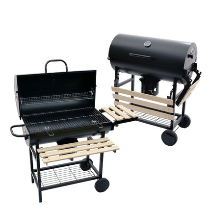 Charcoal Grill with Lid, Thermometer, Adjustable Vents