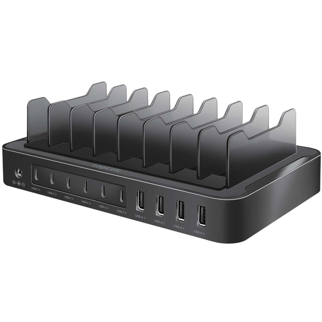 Charging station 10 ports 6 USB-C + 4 USB-A PD/QC3.0 120W